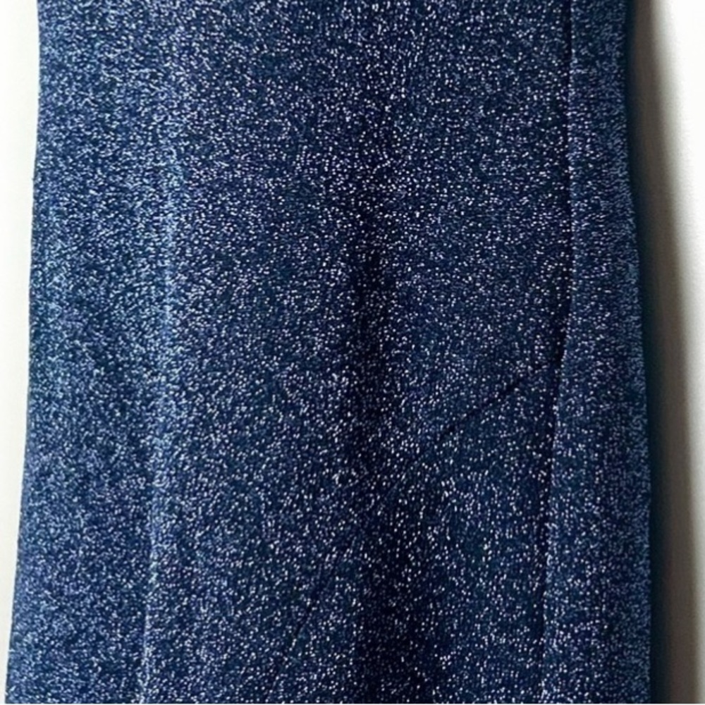 Strapless Glitter Blue Dress - Picture 11 of 12